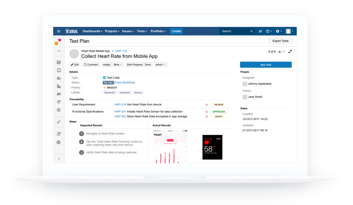 Test automation built into JIRA